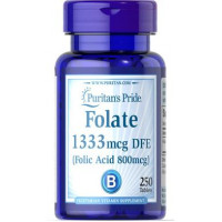 Folic Acid, Folic Acid, Puritans Pride, 800 mcg, 250 Tablets, z02807
 