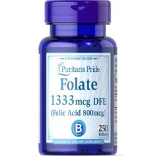 Folic Acid, Folic Acid, Puritans Pride, 800 mcg, 250 Tablets, z02807
 