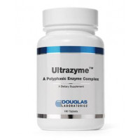 Ферментный комплекс, Ultrazyme (A Polyphasic Enzyme), Douglas Laboratories, 180 таблеток, z02816
  