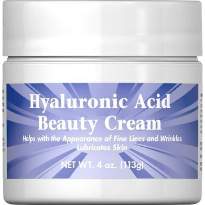 Крем с гиалуроновой кислотой, Nature Smart HyaLuronic Acid Beauty Cream, Puritan's Pride, 113 г, z02841
  