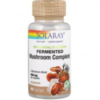 Medicinal Mushrooms, Blend, Organic, Fermented, Organically Grown Fermented Mushroom Complete, Solaray, 600 mg, 60 Capsules, z02864
 