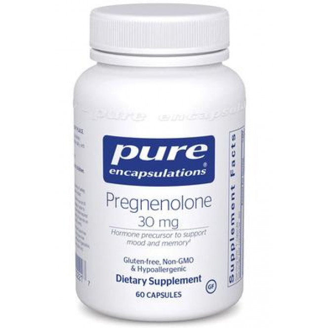 Pregnenolone, Pure Encapsulations, 30 mg, 60 Capsules, z02866
 