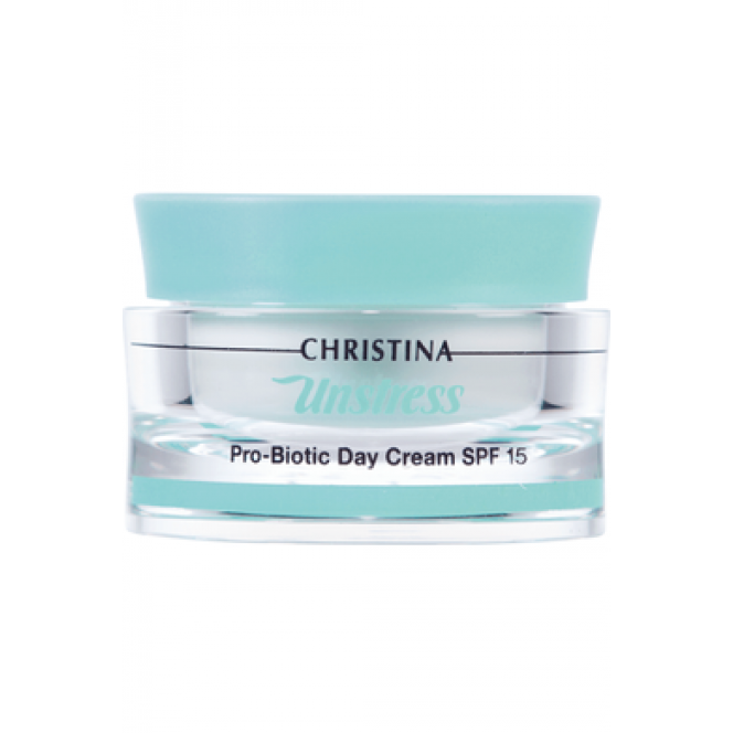 Day cream with probiotic action SPF15, Unstress ProBiotic day Cream SPF15, Christina, 50 ml 2 045, z04058 .. Discounts, promotions, 100% original products. Worldwide delivery, free shipping, world, health, cosmetics, fitness