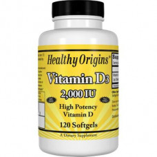 Vitamin D3, 2,000 IU, Healthy Origins, 120 Softgels, z04061
 