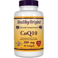 Коэнзим Q10, Kaneka (COQ10), Healthy Origins, 200 мг, 30 желатиновых капсул, z04069
  