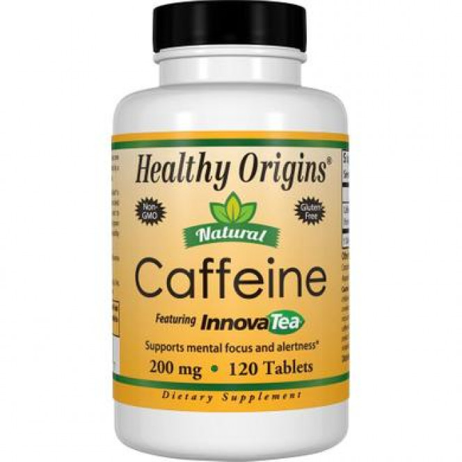 Caffeine from Tea, Natural Caffeine, Featuring InnovaTea, Healthy Origins, 200 mg, 240 Tablets, z04093
 