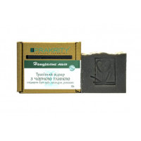 Natural soap Herbal decoction with black clay with decoction of oak bark, calendula, chamomile, Prakrity, 75 g, z04582
 