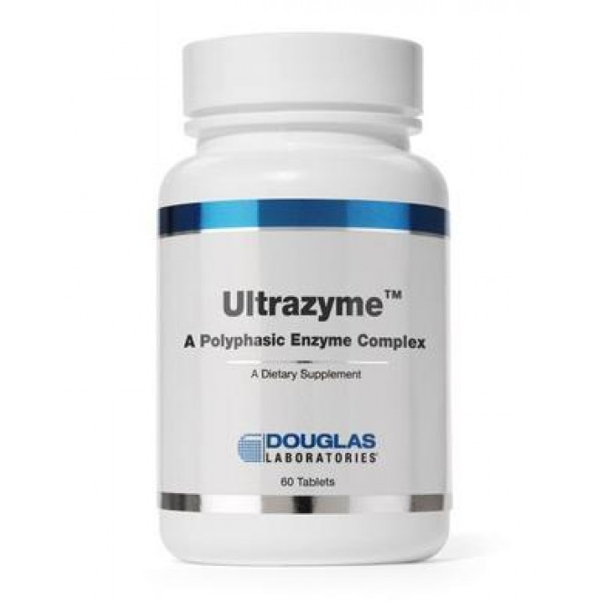 Ферментный комплекс, Ultrazyme, Douglas Laboratories, 60 капсул, z04664
  