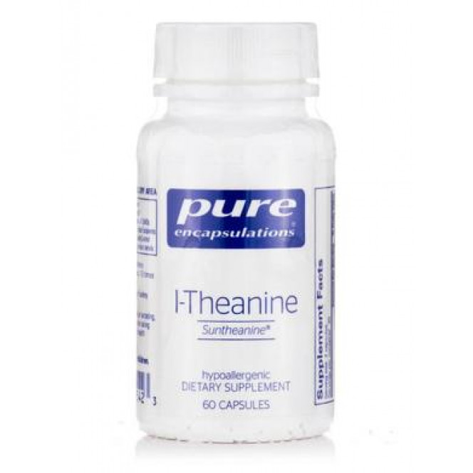 L-Theanine, l-Theanine, Pure Encapsulations, 200 mg, 60 capsules, z04675
 