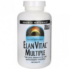 Multivitamin, Elan Vital Multiple, Source Naturals, 180 Tablets, z04700
 