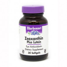 Zeaxanthin + Lutein, Bluebonnet Nutrition, 4 mg / 12 mg, 30 Softgels, z04707
 