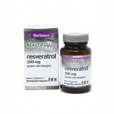 Resveratrol, Resveratrol Beautiful Ally, Bluebonnet Nutrition, 250 mg, 30 Veggie Caps, z04713
 