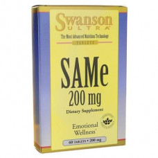 S-Adenosyl-L-Methionine, Ultra SAMe, Swanson, 200 mg, 60 tablets, z05135
 