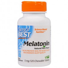 Melatonin, Doctors Best, Mint Flavor, 5 mg, 120 Chewable Tablets, Z05197
 