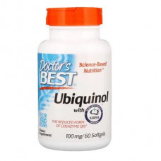 Doctors Best Ubiquinol, Ubiquinol with Kaneka, 100 mg, 60 Softgels, Z05199
 