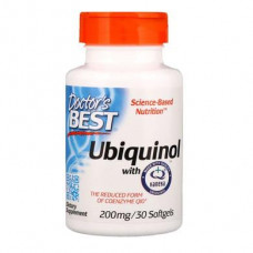 Doctors Best Ubiquinol, Ubiquinol with Kaneka, 200 mg, 30 Softgels, Z05200
 