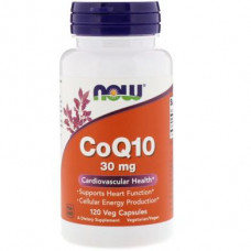 Coenzyme Q10, CoQ10, Now Foods, 30 mg, 120 Softgels, Z05219
 