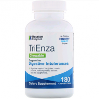 Пищеварительные ферменты TriEnza, Houston Enzymes, 180 жевательных таблеток, Z05237
  