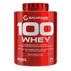 Protein, 100 whey, Galvanize Chrome, Creamy Banana Flavor, 2280 g, Z05605
 