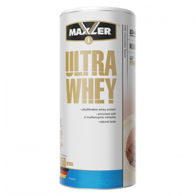 Protein, Ultra Whey, Maxler, Milk Chocolate Flavor, 450 g, Z05660
 