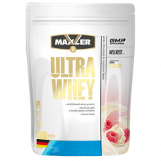 Protein, Ultra Whey, Maxler, White Chocolate Raspberry Flavor, 900 g, Z05670
 