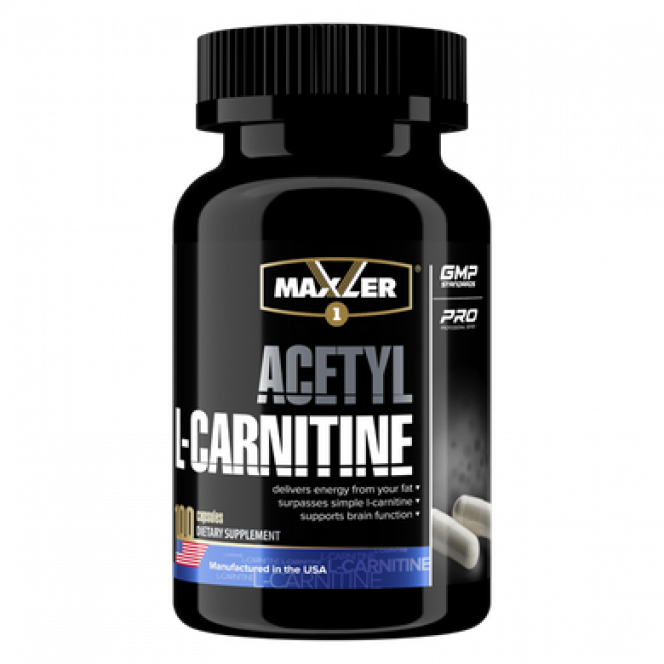 Acetyl L-Carnitine, Acetyl L-Carnitine, Maxler, 100 Capsules, Z05676
 