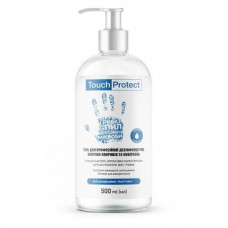 Antiseptic gel for disinfection of hands, body and surfaces, Touch Protect 500 ml, Z05701
 