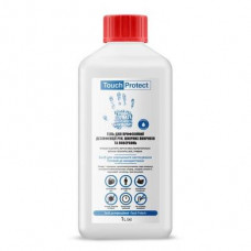 Antiseptic gel for disinfection of hands, body and surfaces without dispenser, Touch Protect, 1000 ml, Z05705
 