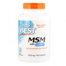 MSM, MSM, MSM with OptiMSM, Doctors Best, 1000 mg, 180 Capsules, Z05786
 