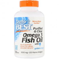 Omega 3 Fish Oil with Goldenomega Doctors Best, 1000 mg, 120 Capsules, Z05789
 