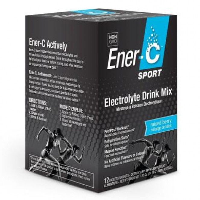 Электролитный напиток, Sport Electrolyte Drink Mix, Ener-C, вкус микс ягод, 12 пакетиков, Z05803
  