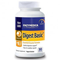 Digestive Enzymes, Digest Basic, Essential Enzyme Formula, Enzymedica, 30 Capsules, Z05856
 