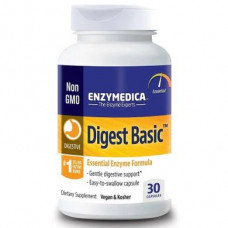 Пищеварительные ферменты, Digest Basic, Essential Enzyme Formula, Enzymedica, 30 капсул, Z05856
  