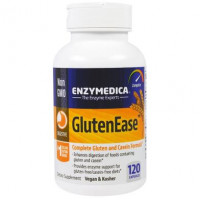 Ферменты для переваривания глютена, GlutenEase, Enzymedica, 120 капсул, Z05862
  