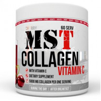 Collagen & Vitamin C, Collagen + Vitamin C, MST Nutrition, Cherry Flavor, 390 g, Z05898
 