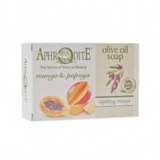 Оливковое мыло с манго и папайей, Olive Oil Soap With Mango & Papaya, Aphrodite, Z06273
  