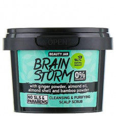 Скраб-шампунь очищающий для кожи головы Brain Storm, Cleansing & Purifying Scalp Scrub, Beauty Jar, 100 мл, Z06381
  