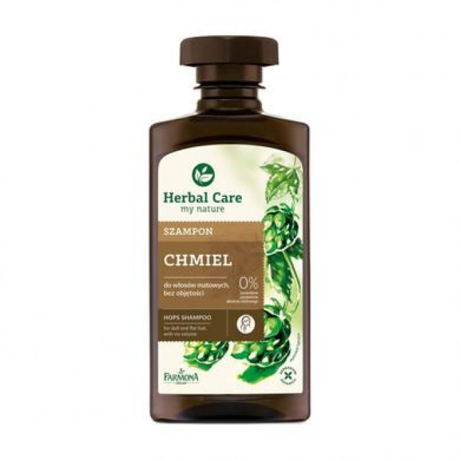 Шампунь для объема Хмель, Herbal Care Hops Shampoo, Farmona, 330 мл, Z06410
  