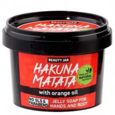 Gel soap for hands and body Hakuna Matata, Jelly Soap For Hands And Body, Beauty Jar, 130 g, Z06510
 