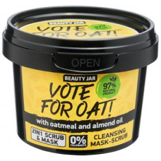 Vote For Oatn Cleansing Mask-Scrub Beauty Jar, 120 g, Z06528
 