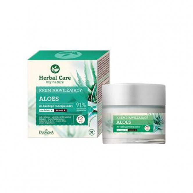 Крем увлажняющий для лица Алое, Herbal Care Moisturizing Cream, Farmona, 50 мл, Z06656
  