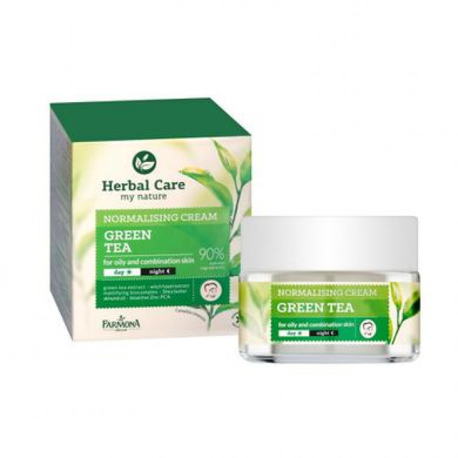 Facial normalizing cream Green Tea, Herbal Care Normalizing Cream, Farmona, 50 ml 108, Z06658 .. Discounts, promotions, 100% original products. Delivery worldwide, free shipping, world, health, cosmetics, fitness