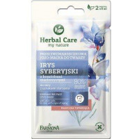 Крио-маска для лица от морщин Цветок Сибирского Ириса, Herbal Care Siberian Iris Face Cryo-Mask, Farmona, 2 x 5 мл, Z06670
  