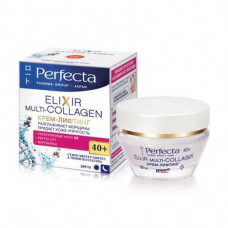 Face lifting cream against wrinkles, Pharma Group Japan Elixir Multi-collagen 40+, Perfecta, 50 ml, Z06732
 