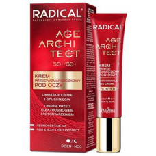 Крем от морщин, кругов и мешков вокруг глаз, Radical Age Architect Anti Wrinkle Eye Cream 50 + / 60 +, Farmona, 15 мл, Z06742
  