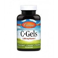 Vitamin C, C-Gel, Carlson Labs, 1000 mg, 100 Softgels, Z06763
 