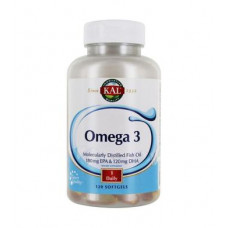 Омега-3, Omega 3 Fish 180/120, Kal, 1000 мг, 120 гелевых капсул, Z06790
  