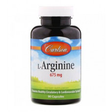 L-Arginine, Carlson Labs, 675 mg, 90 Capsules ,, Z06794
 