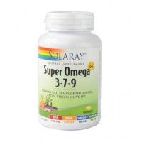 Omega 3-7-9 with Vitamin D-3, Super Omega 3-7-9, Solaray, 120 Softgels, Z06810
 