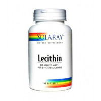 Soy Lecithin, Lecithin, Solaray, 1000 mg, 100 Capsules, Z06814
 